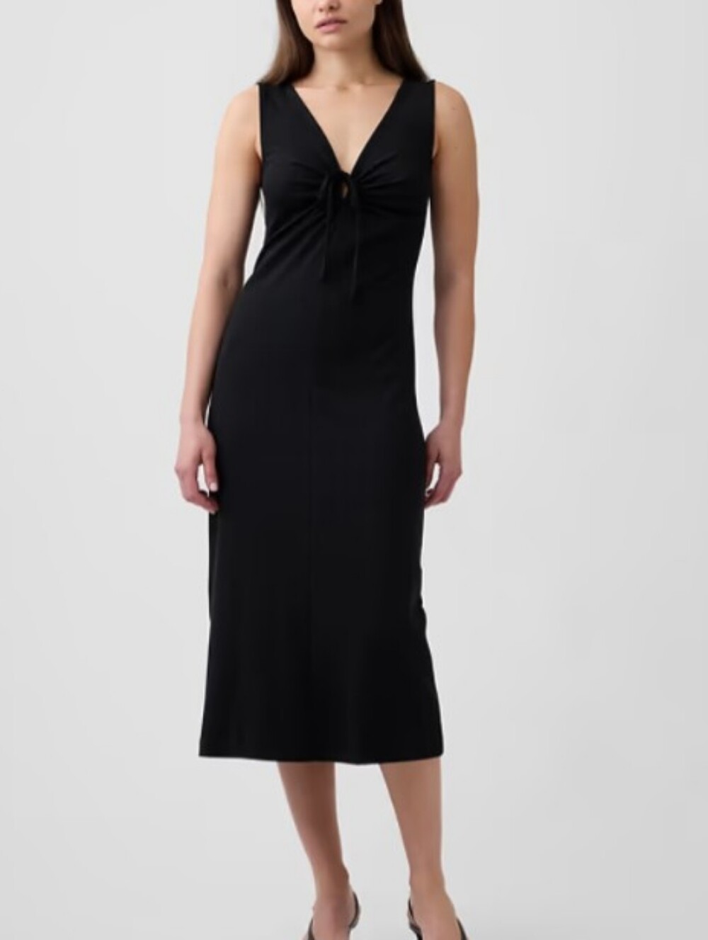 Gap Tie-Front Midi Dress